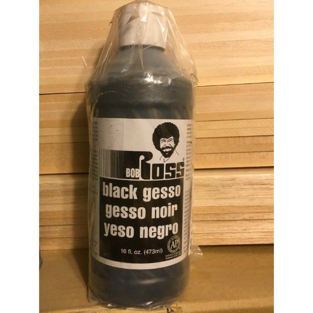 Bob Ross Black Gesso 16oz